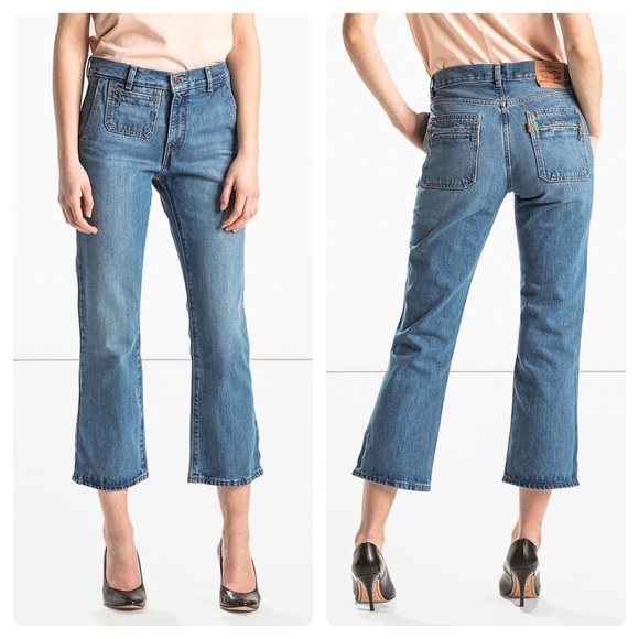 Levi’s High Rise Kick Flare Jeans SZ 32 - Picture 1 of 9